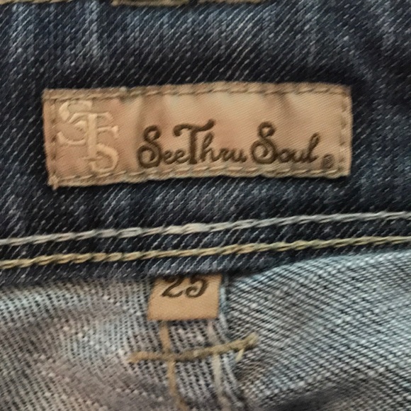 See Through Soul Crop Jeans - Picture 3 of 5